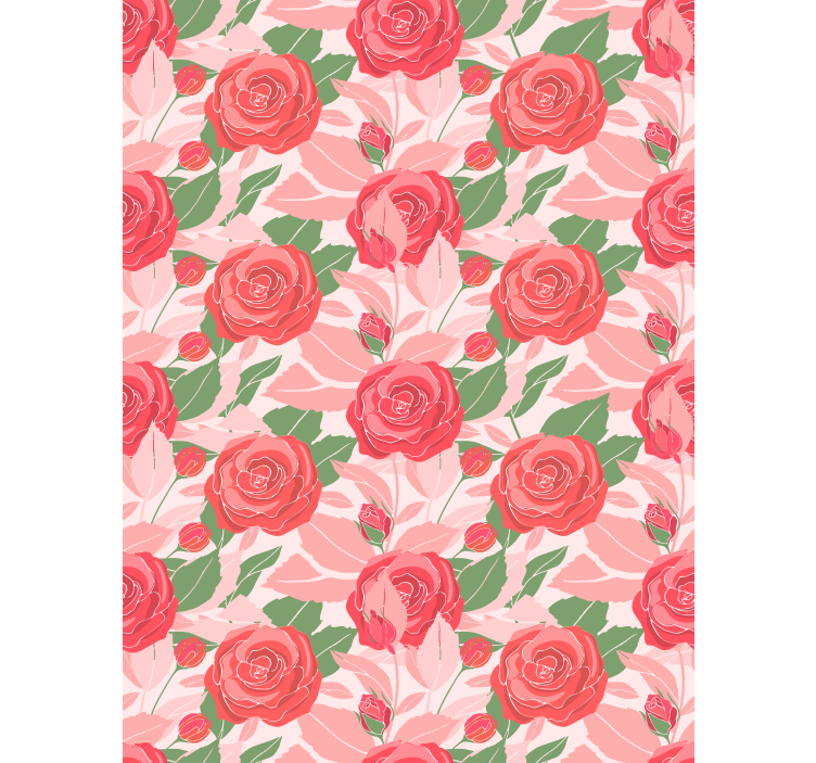 Papel mural oficinas rosas sobre fondo rosa - TenVinilo