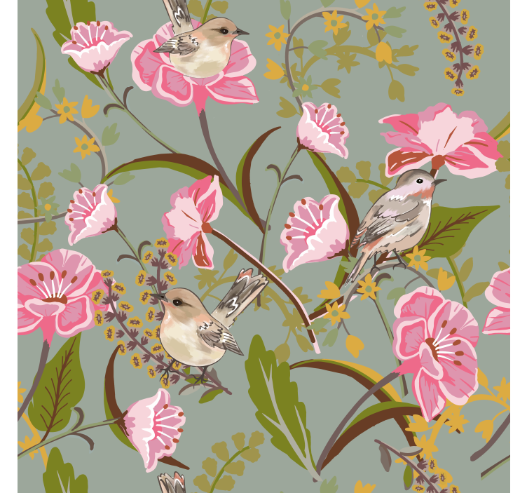 Papel mural cocina flores - TenVinilo