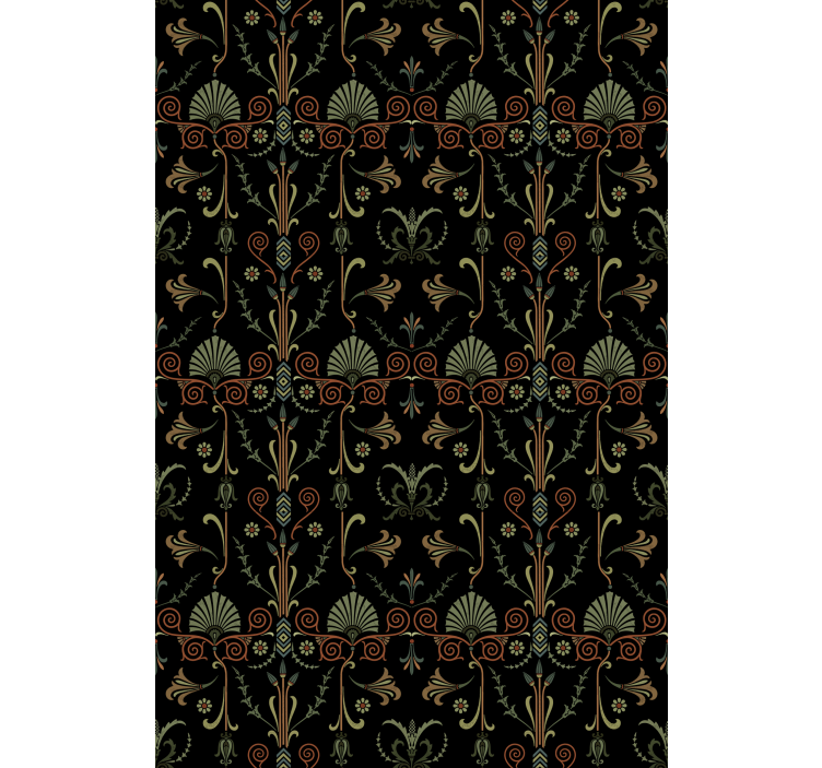 Papel mural cocina motivos de follaje elegante - TenVinilo