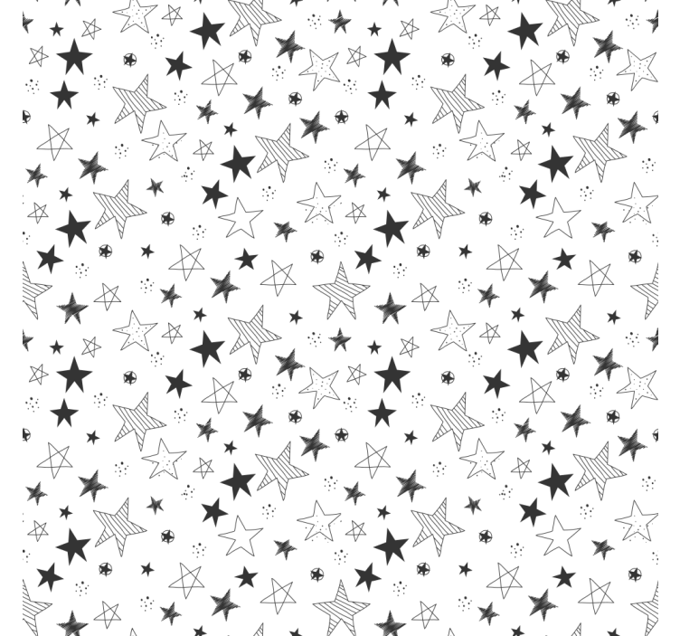 Papel mural moderno puntos y estrellas - TenVinilo