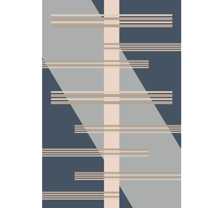 Papel mural moderno tema de líneas geométricas - TenVinilo