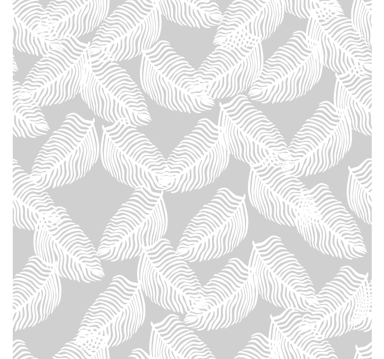 Papel mural moderno floral minimalista gris - TenVinilo