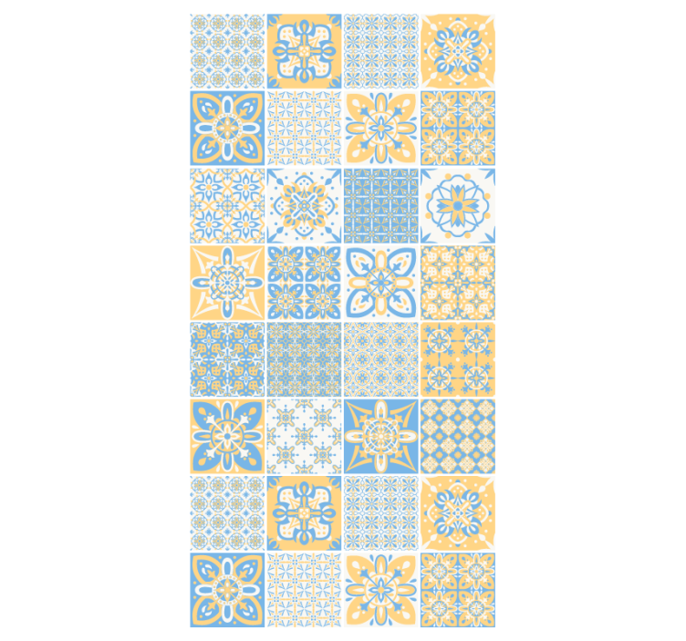 Papel mural cocina azulejos portugueses - TenVinilo