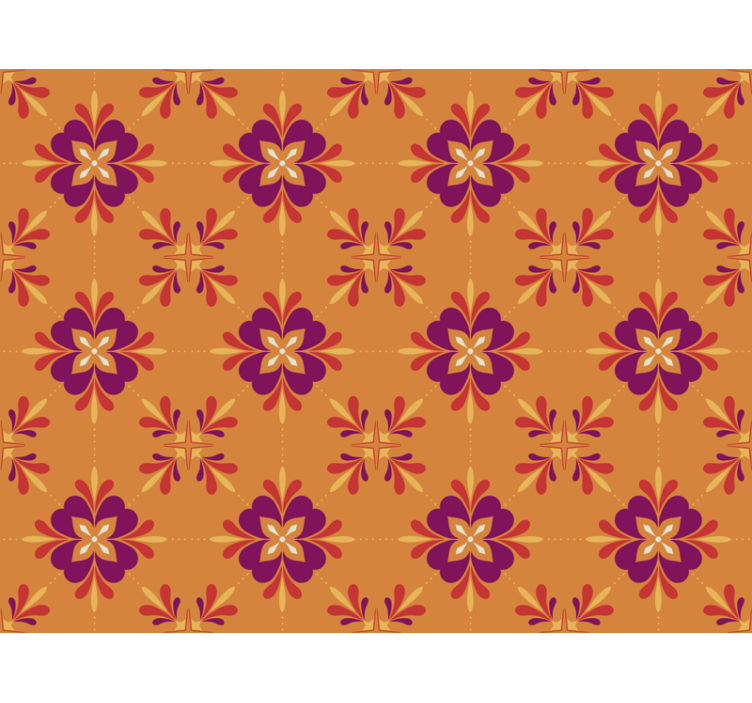 Papel mural cocina azulejos coloridos - TenVinilo