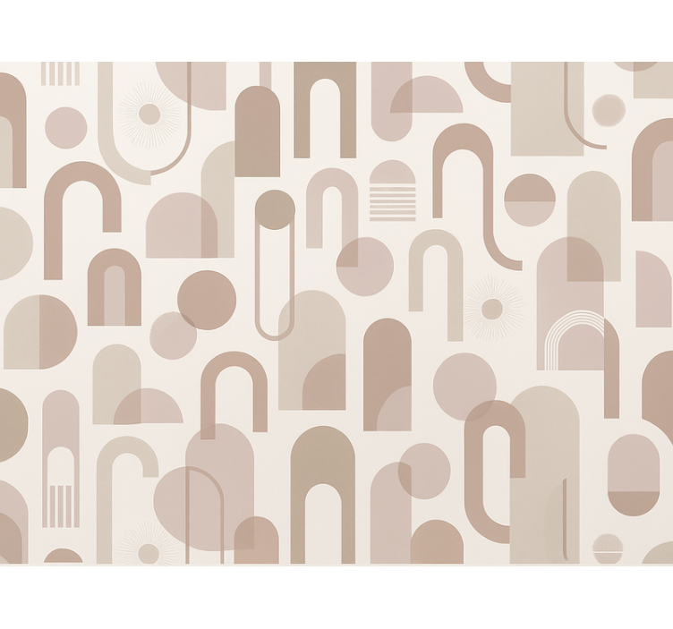 Papel mural dormitorio matrimonio patrón moderno - TenVinilo