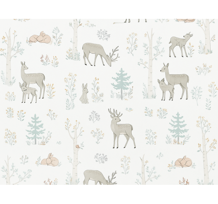 Papel mural dormitorio matrimonio floral infantil - TenVinilo