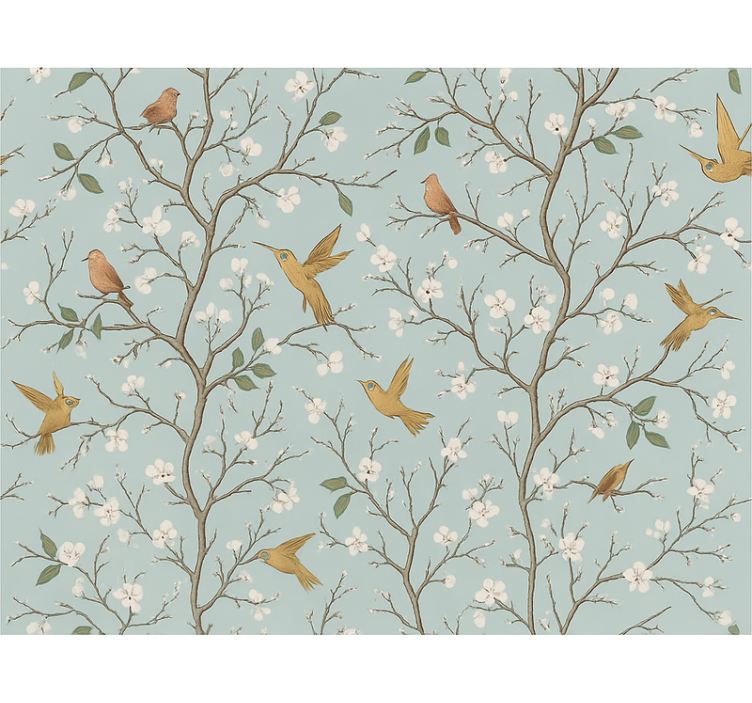 Papel mural dormitorio matrimonio primavera elegante - TenVinilo