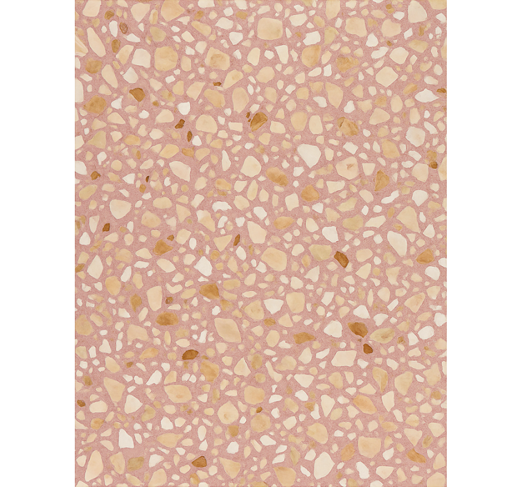 Papel mural piedra terrazzo tierra rosa - TenVinilo