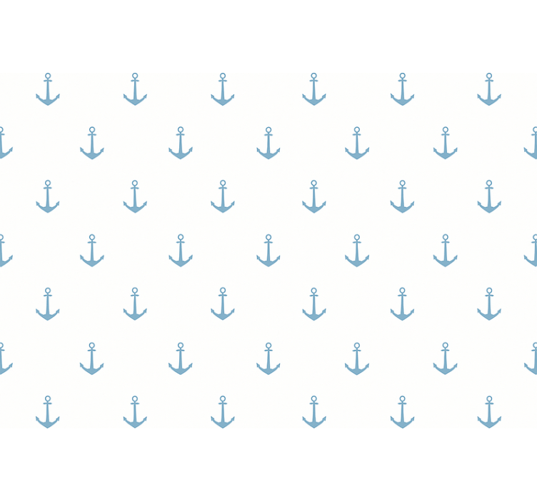 Papel mural infantil diseño ancla azul - TenVinilo