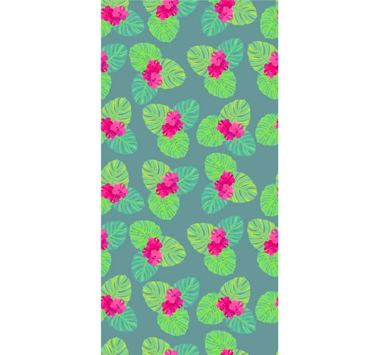 Papel mural floral diseño de flor de magnolia sobre agua - TenVinilo