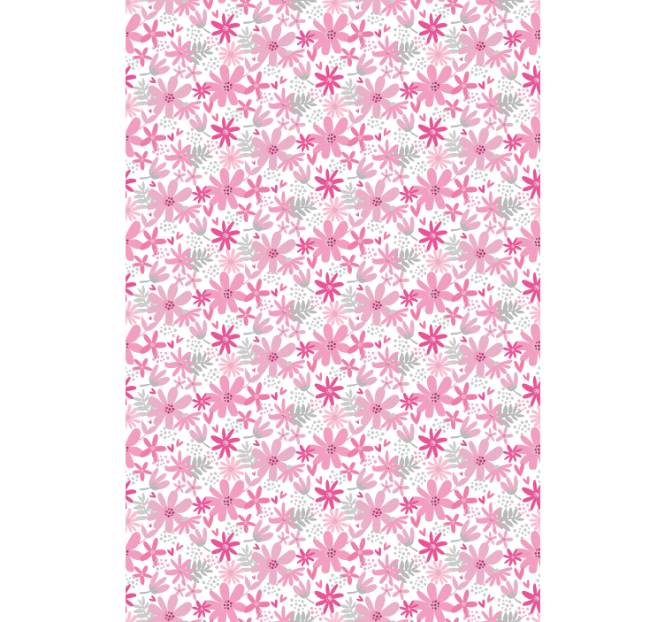 Papel mural floral flowerprint 'yambo' rosa - TenVinilo