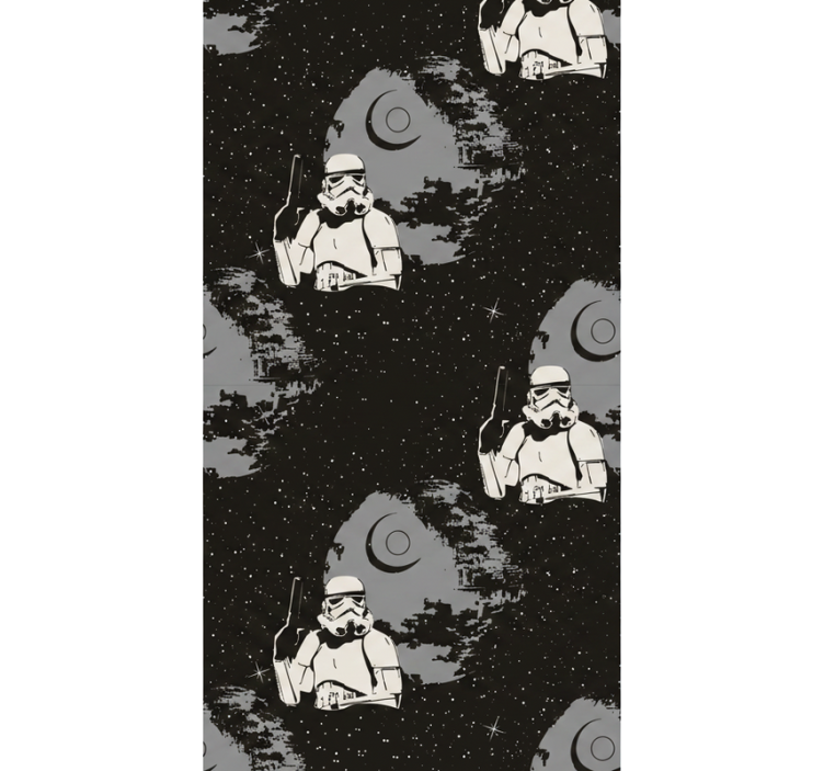 Papel mural dormitorio patrón típico de stormtrooper - TenVinilo