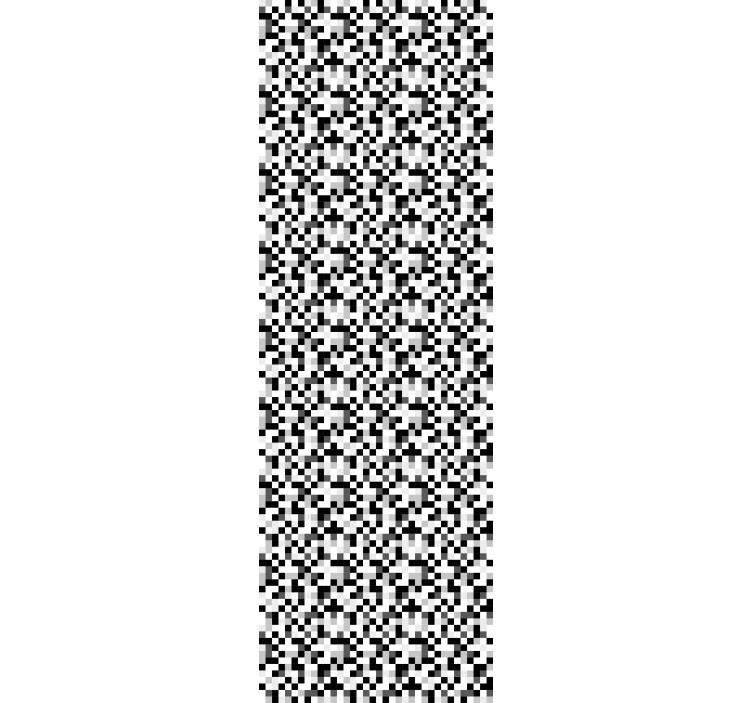 Papel mural dormitorio diseño cuadrado blanco y negro - TenVinilo