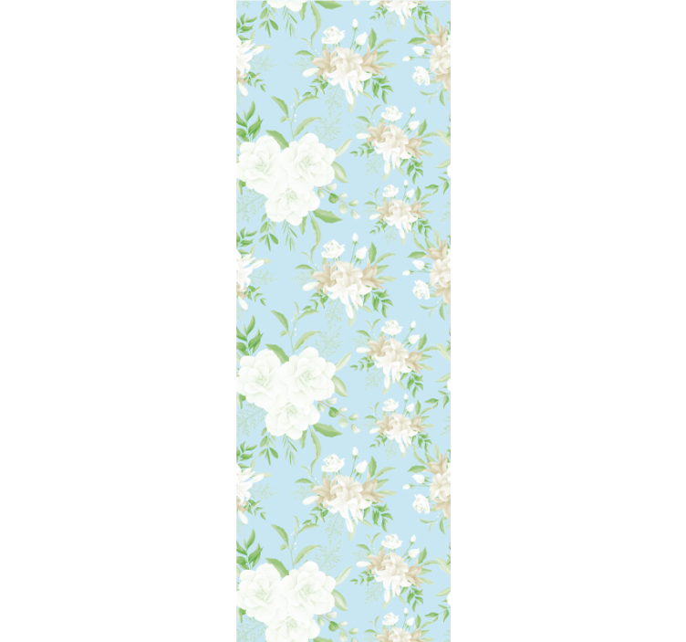 Papel mural dormitorio estilo grandmillennial floral - TenVinilo