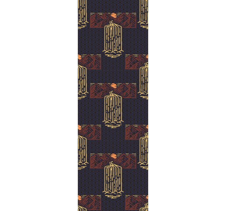 Papel mural dormitorio cascada abstracta africana - TenVinilo