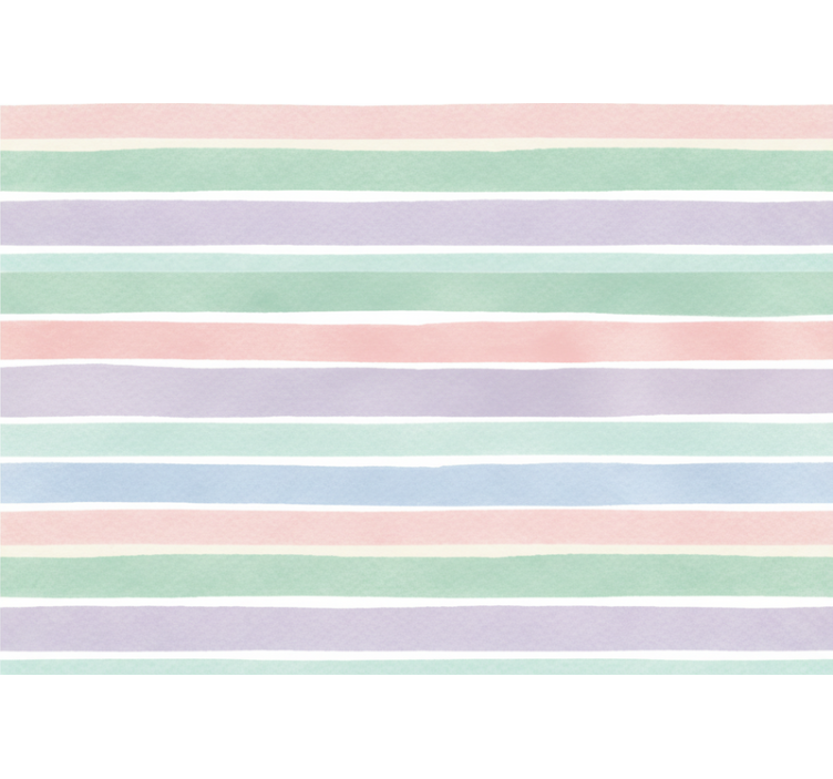Papel mural infantil rayas de colores suaves - TenVinilo