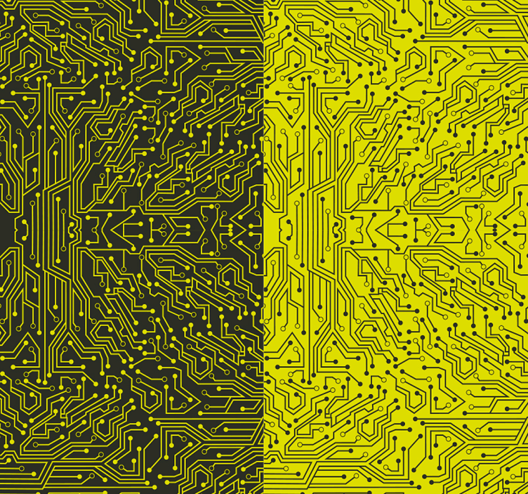 Papel pintado circuito abstracto - TenVinilo