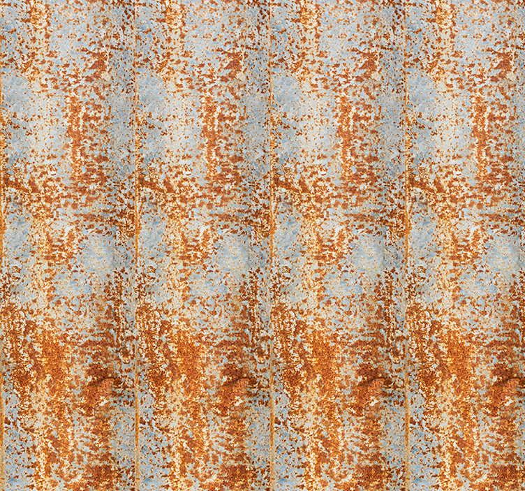 Papel pintado retro imitación óxido - TenVinilo