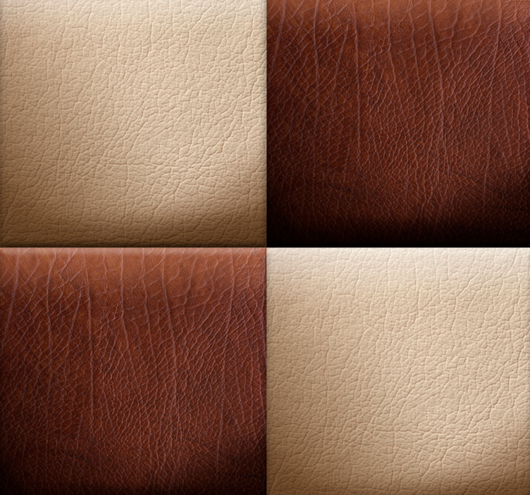 Papel pintado cuadros ajedrez beige y marrón - TenVinilo