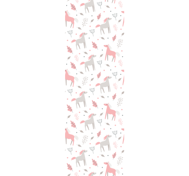 Papel mural animal patrón de fauna en colores pastel - TenVinilo