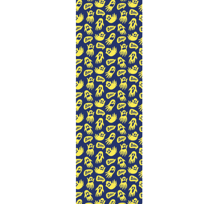 Papel mural Halloween patrones fantasmales - TenVinilo