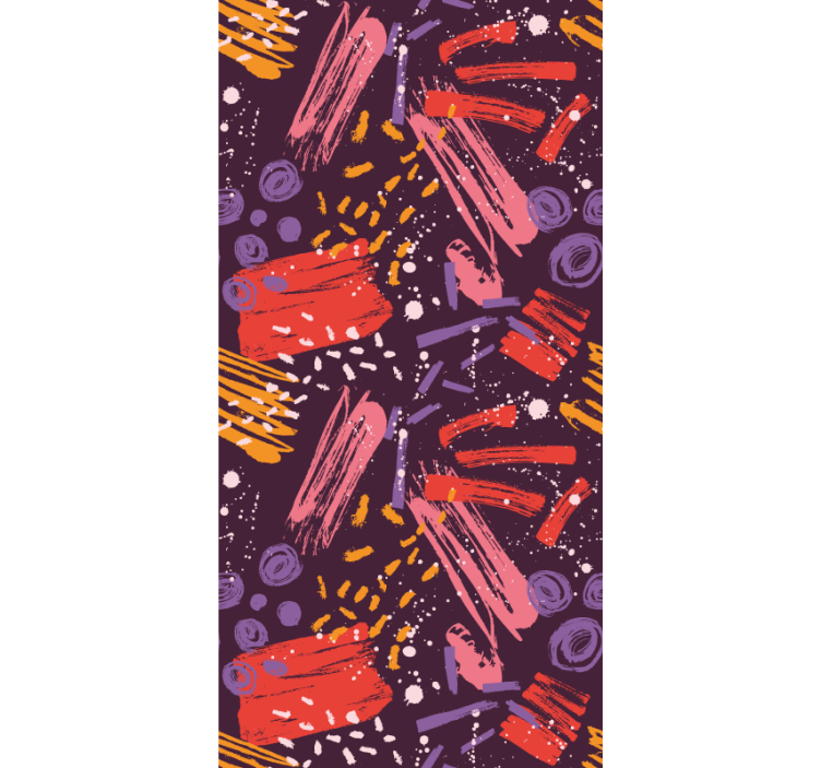 Papel mural abstracto pinceladas expresivas - TenVinilo