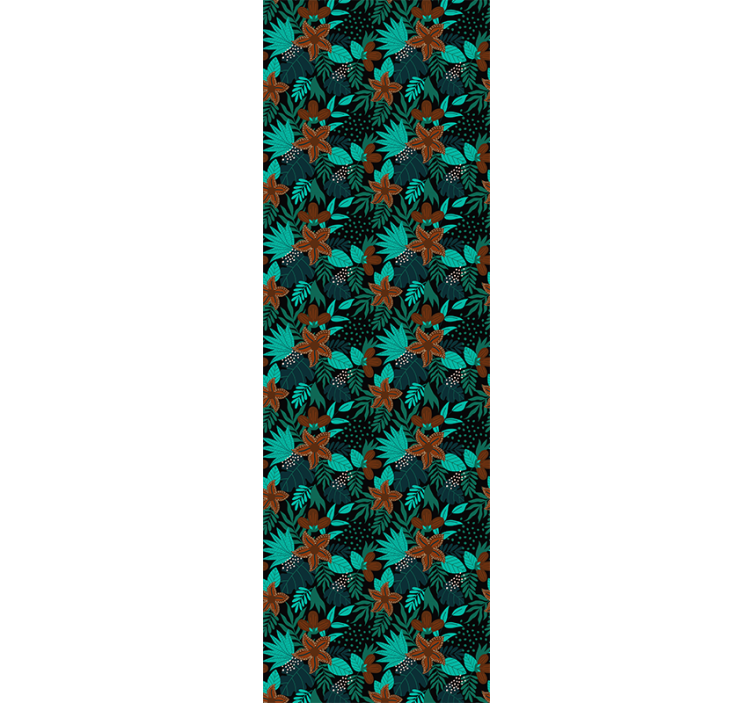 Papel mural naturaleza motivo de hoja tropical - TenVinilo