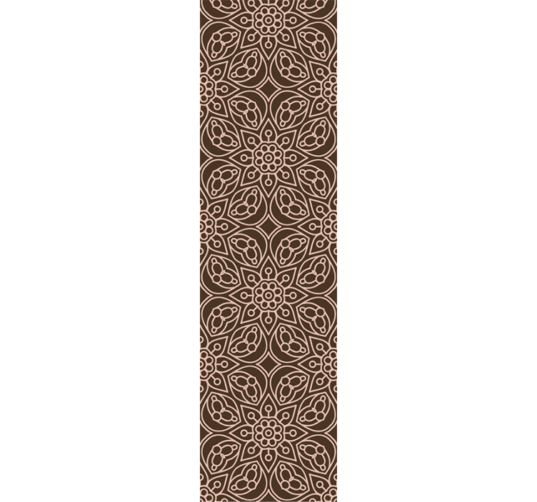 Papel mural floral patrón de simetría floral - TenVinilo