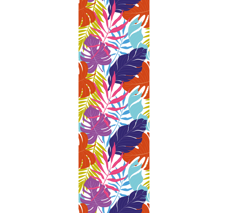 Papel pintado naturaleza Hojas de colores - TenVinilo