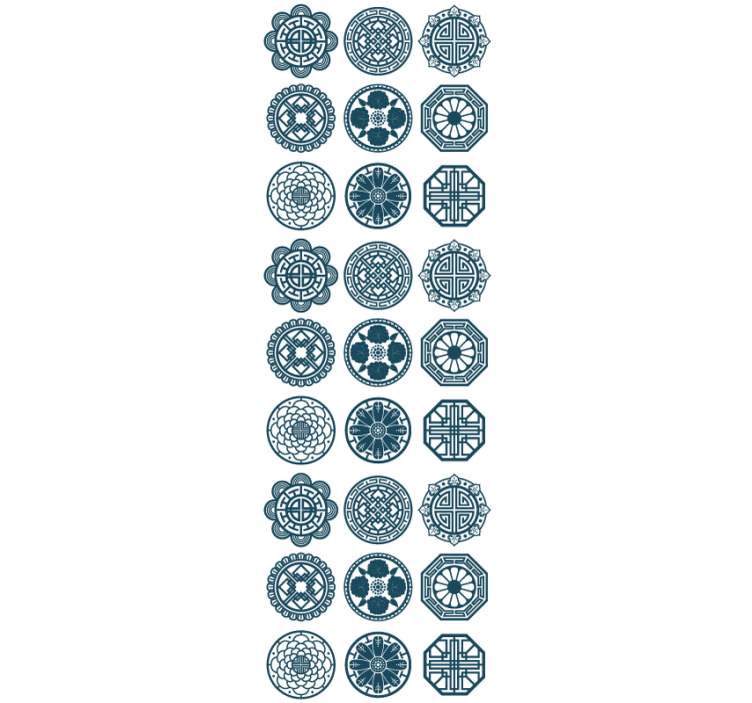 Papel mural azulejos patrones de azulejos geométricos - TenVinilo