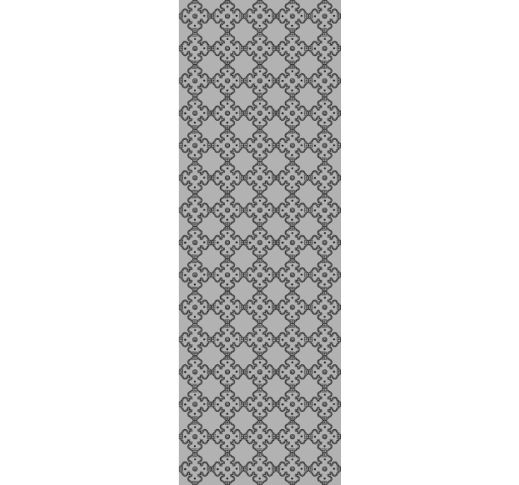 Papel mural ornamental cuatrifolio intrincado - TenVinilo