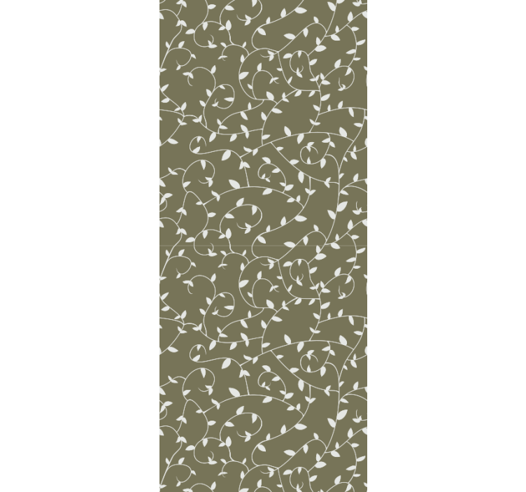 Papel mural ornamental remolinos botánicos - TenVinilo