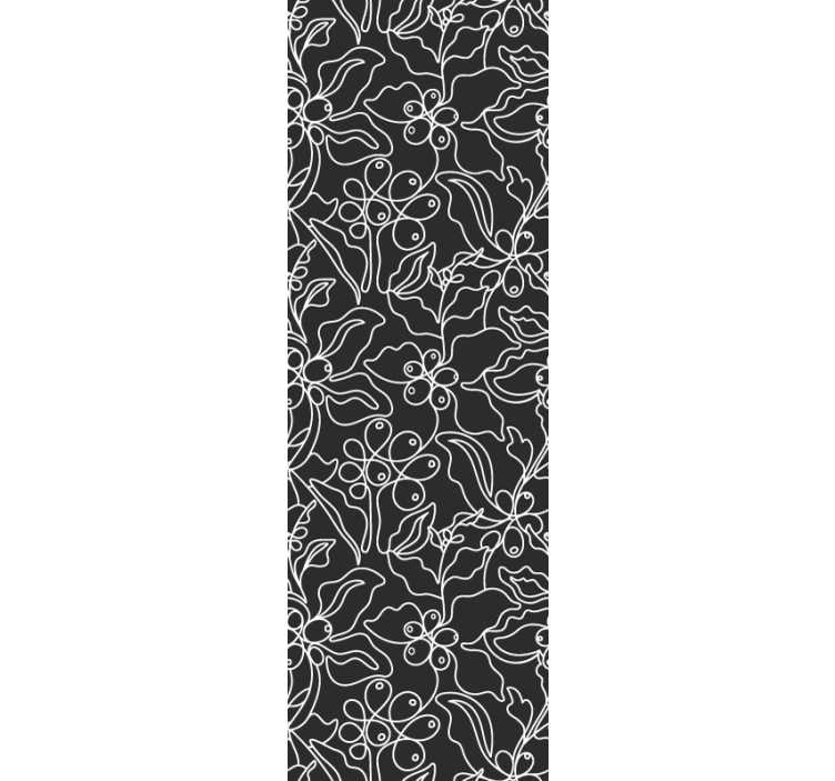 Papel pintado moderno Línea de arte de café patrón elegante - TenVinilo