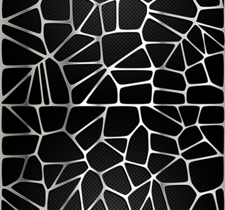 Papel pintado negro metal entrelazado - TenVinilo