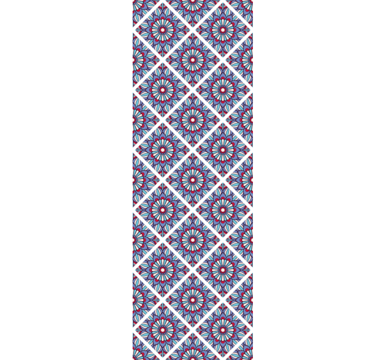 Papel mural floral elegancia floral geométrica - TenVinilo