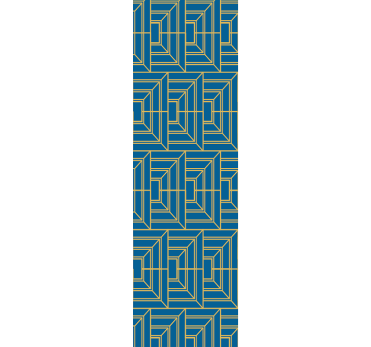 Papel mural geométrico laberinto angular - TenVinilo