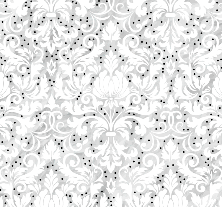Papel ornamental floral elegante - TenVinilo