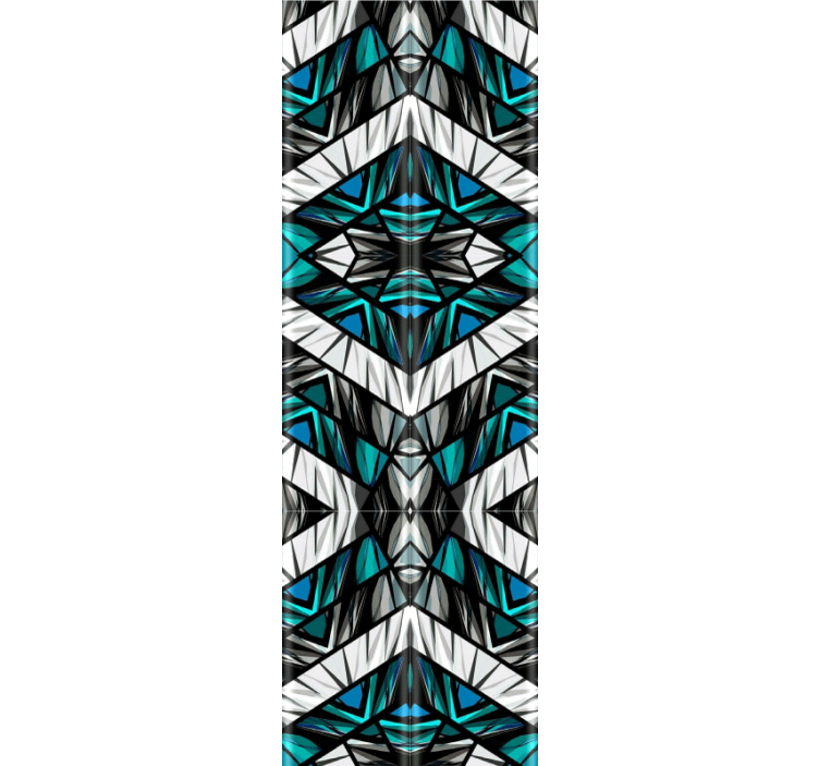 Papel mural geométrico simetría caleidoscópica - TenVinilo