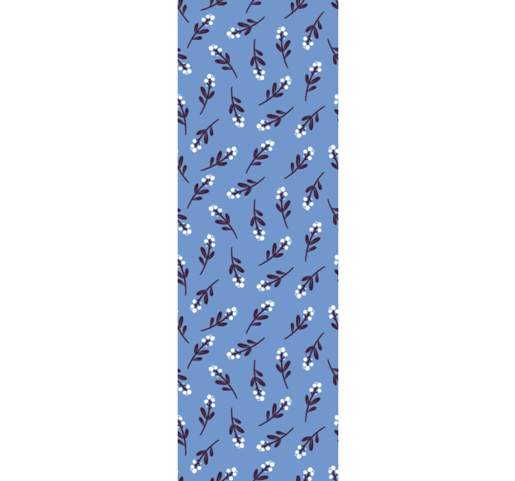 Papel pintado flores motivo de ramas florales - TenVinilo