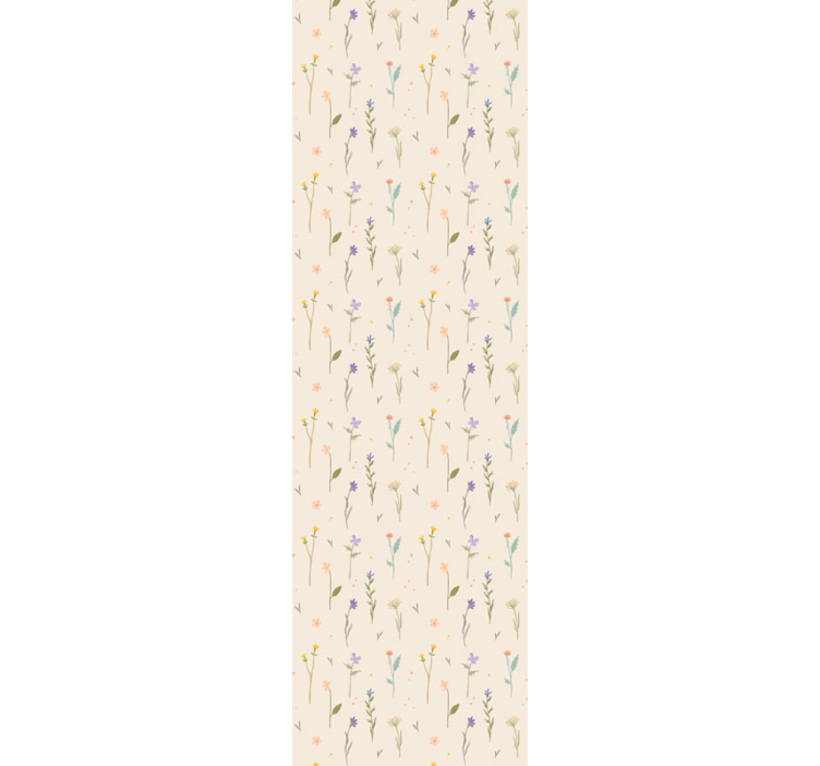 Papel pintado flores elegancia de flores silvestres - TenVinilo