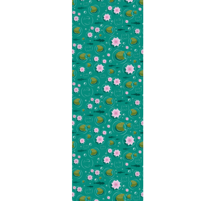 Papel mural naturaleza flores acuáticas - TenVinilo