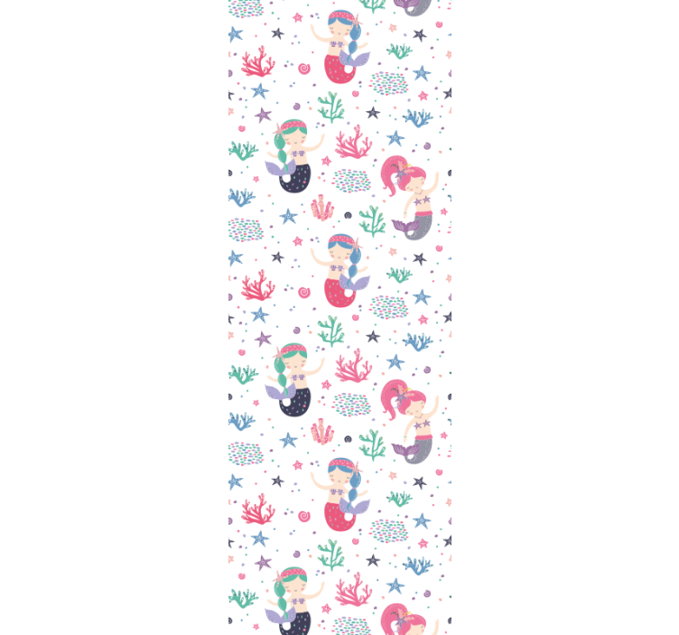 Papel mural infantil aventura submarina de sirenas - TenVinilo