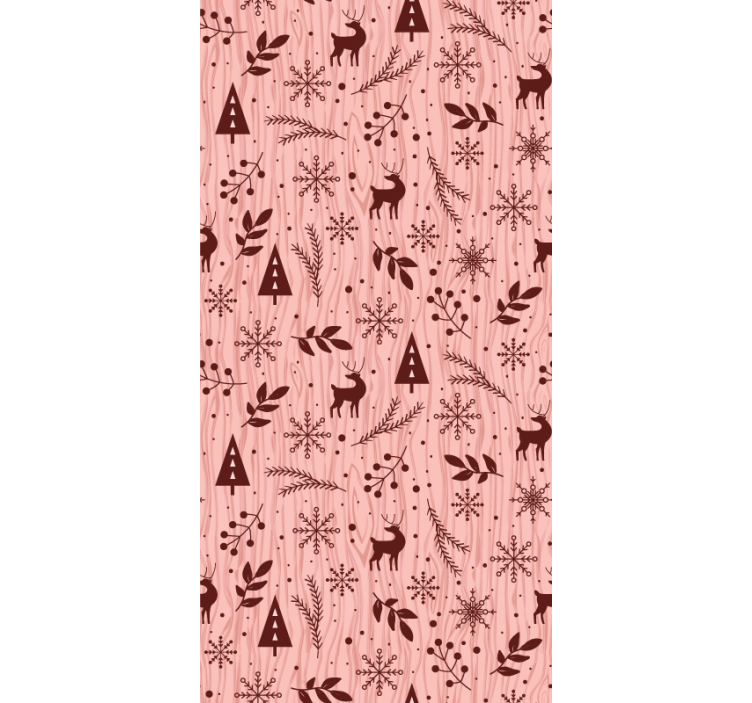 Papel mural animal escena del bosque de renos - TenVinilo