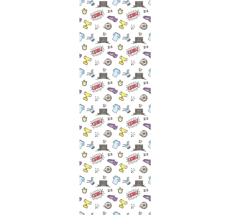 Papel mural bebé tema divertido del fútbol - TenVinilo