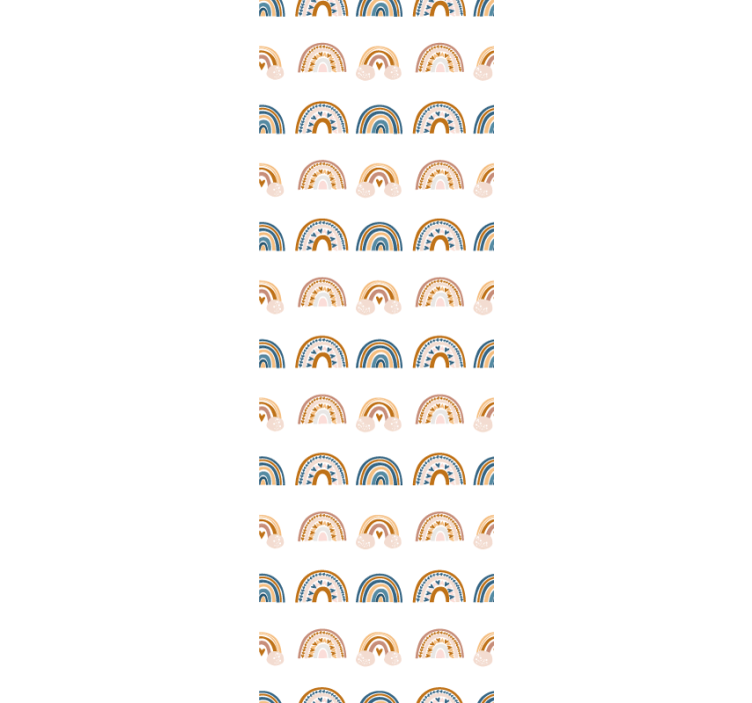 Papel mural bebé patrón de arcos de arco iris - TenVinilo