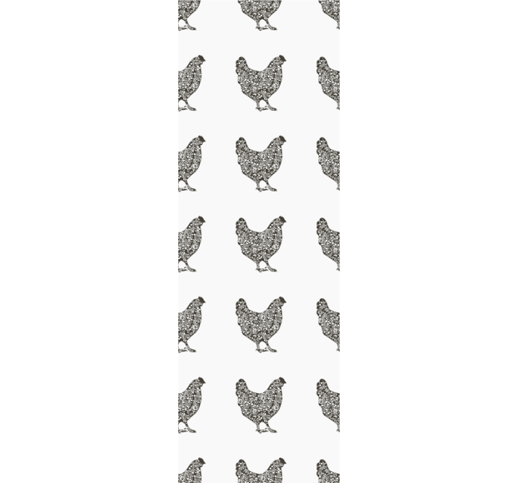 Papel mural animal patrón de aves de corral - TenVinilo
