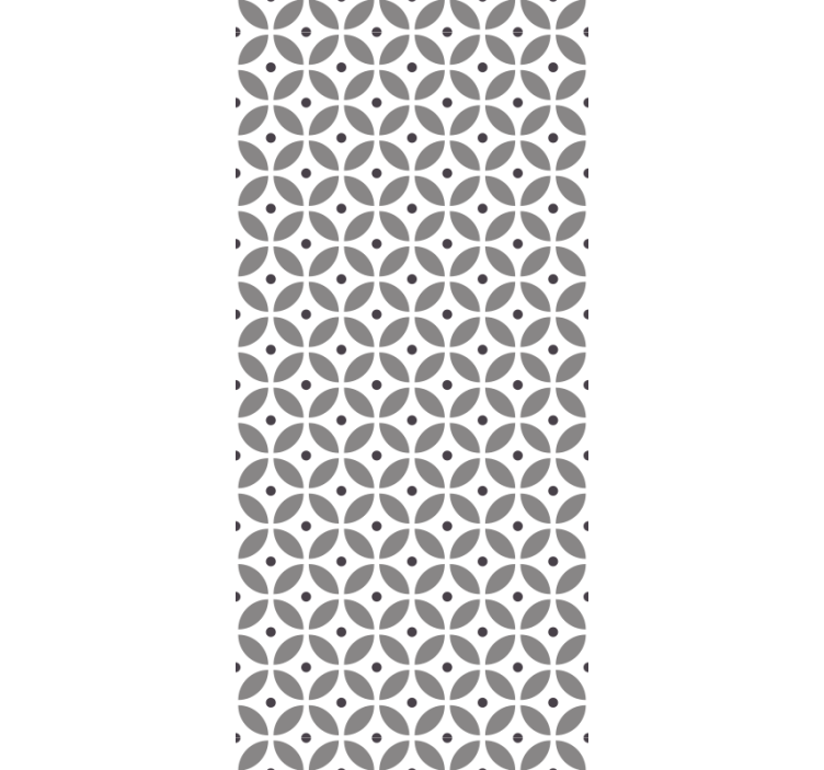 Papel mural geométrico patrón de pétalos geométricos - TenVinilo