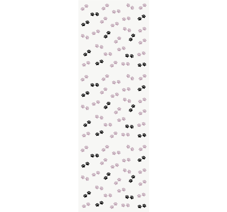 Papel mural perros patrones de huellas de patas - TenVinilo