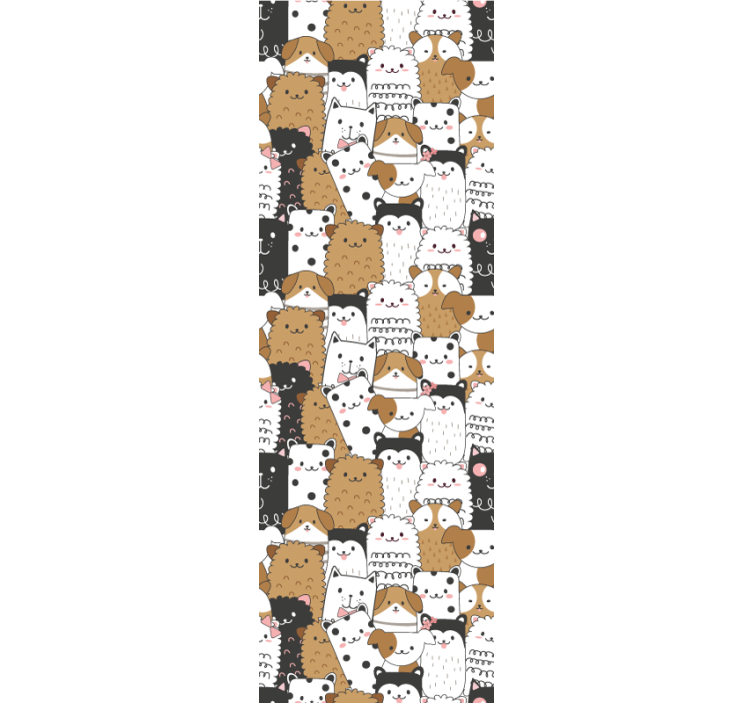 Papel mural gatos motivo de gato juguetón - TenVinilo