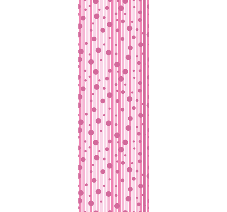 Papel mural topos patrón de puntos rayados - TenVinilo